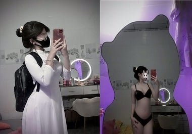 Thu Hiền vén áo dài phát tán clip sex hấp dẫn